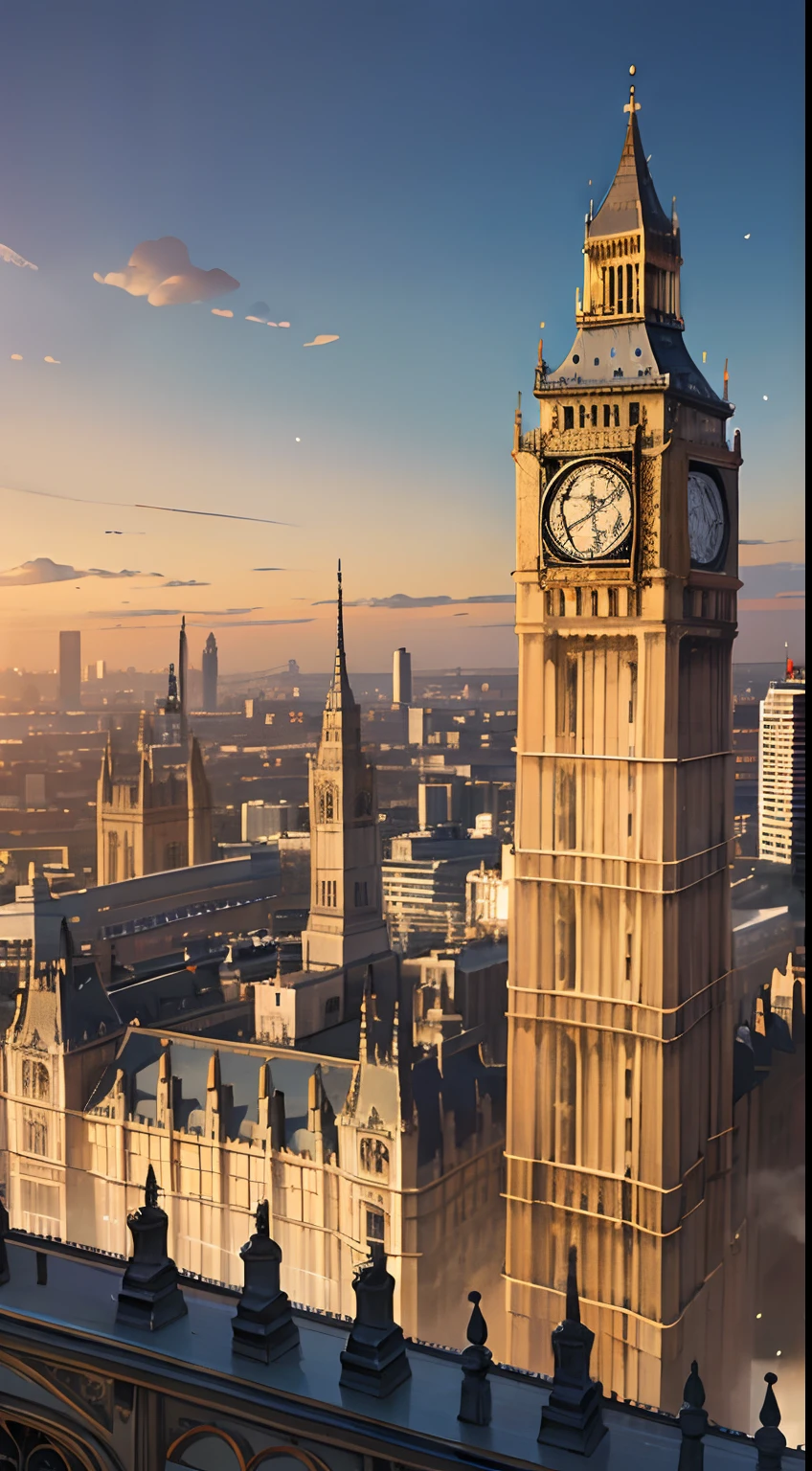 Victorian era, London, England, streets, city streetscape, Big Ben