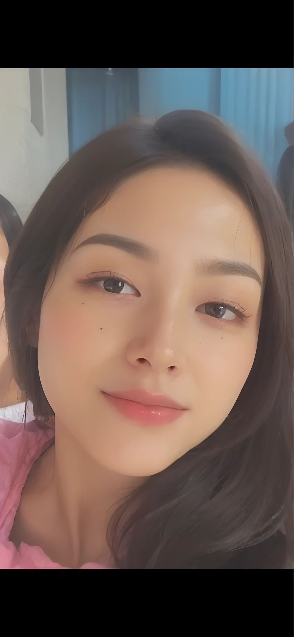 Photo taken with Canon EOS R5 DSLR camera、 Asian woman in her 50s with black hair and big breasts,Kissing Mouth、A small smile、Cute kids、 mayuri shiina, realistic Young Gravure Idol, Young Sensual Gravure Idol, Yoshitomo Nara, Young Gravure Idol, Ishida Sui with black hair, shikamimi, Kotegawa Yui, Young and cute gravure idol, Ayaka