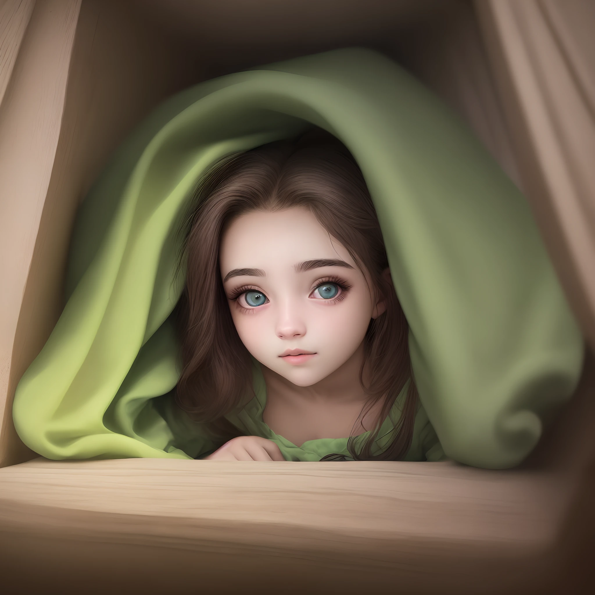 Imagem de uma garota loira, xabelos longos e soltos, 17 anos, olhos verdes e realista