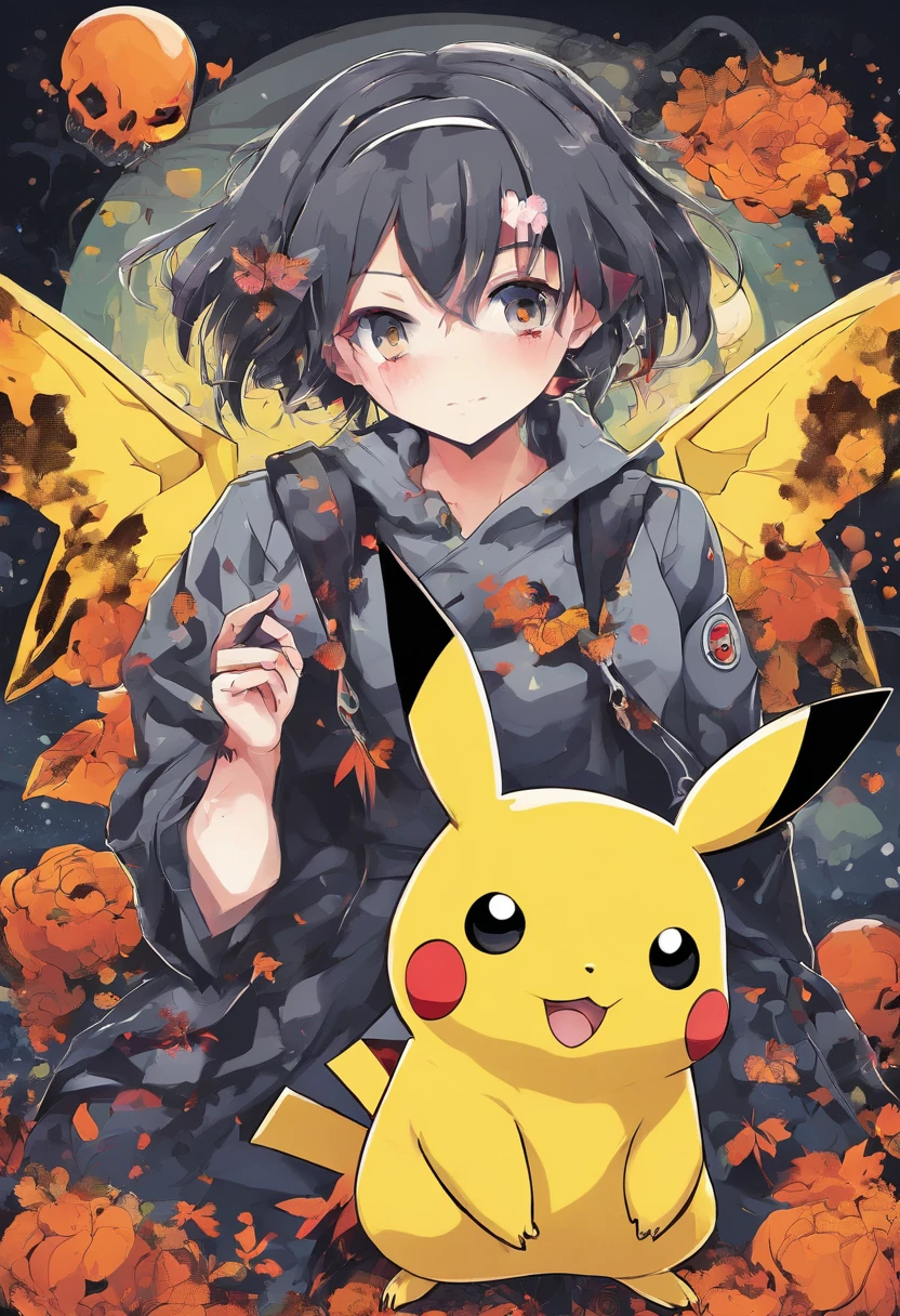 Pikachu zombie halloween