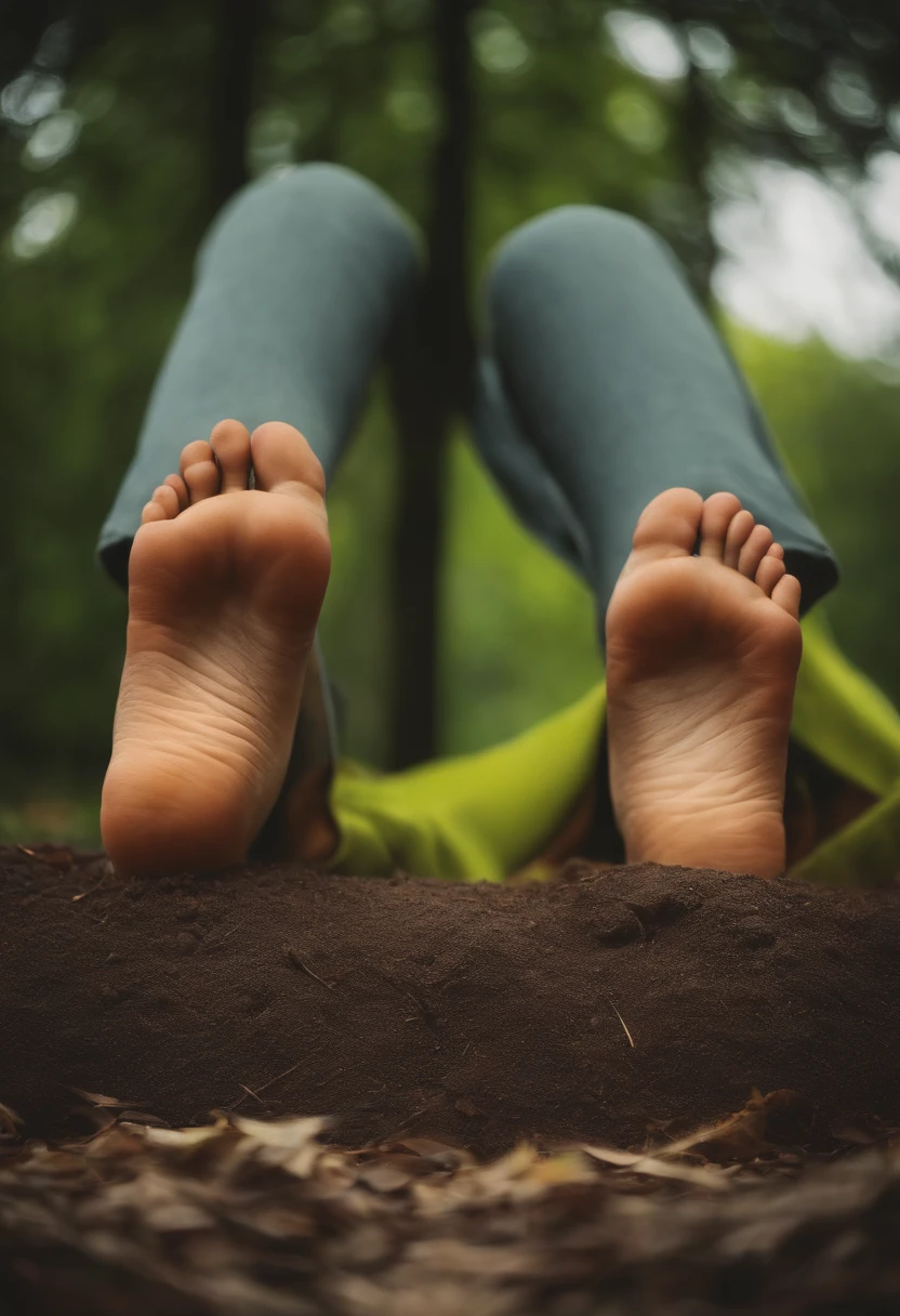 feet on the ground