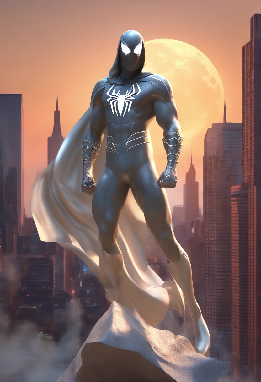 Spiderman and Moon Knight combined as one, super powers, awesome, amazing, cool