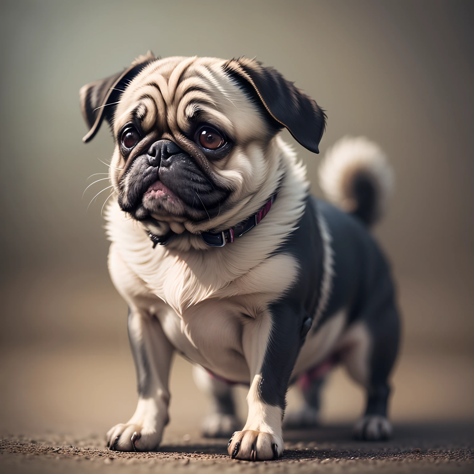 ((Best quality)), ((masterpiece)), (highly detailed:1.3), dog, pug, fog, dark, ancient technology,HDR (High Dynamic Range),Ray Tracing,NVIDIA RTX,Super-Resolution,Unreal 5,Subsurface scattering,PBR Texturing,Post-processing,Anisotropic Filtering,Depth-of-field,Maximum clarity and sharpness,Multi-layered textures,Albedo and Specular maps,Surface shading,Accurate simulation of light-material interaction,Perfect proportions,Octane Render,Two-tone lighting,Low ISO,White balance,Rule of thirds,Wide aperature,8K RAW,Efficient Sub-Pixel,sub-pixel convolution,luminescent particles,light scattering,Tyndall effect --auto --s2