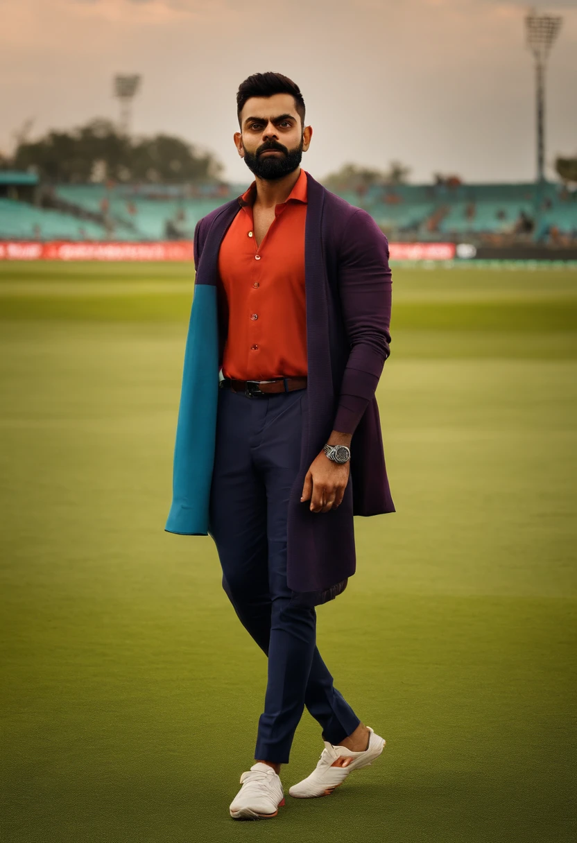 Virat kohli standing behind