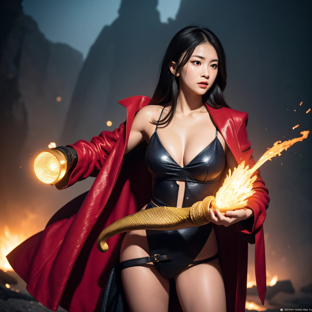 CG Giant Secret Realm,Asian women pose in colorful bikinis, Realistic secret manga girl rendering, detailed face of a asian girl, Realistic in the secret world, Smooth CG art, Realistic. Cheng Yi, Realistic secret style, A lovely secret rendering, Rendu portrait 8k, Render character art 8 K, Kawaii realistic portrait, (Linen batik scarf), Angry fighting stance, looking at the ground, Batik linen bandana, Chinese python pattern long-sleeved garment,Uncharted(Abstract propylene splash:1.2), Dark clouds lightning background,废墟(realisticlying:1.4),Black color hair,Flour fluttering,Telephoto lens high, A high resolution, the detail, RAW photogr, Sharp Re, Nikon D850 Film Stock Photo by Jefferies Lee 4 Kodak Portra 400 Camera F1.6 shots, Rich colors, ultra-realistic vivid textures, Dramatic lighting,8K quality, Girls,Backstreets, Dark clouds lightning background(realisticlying:1.4),Black color hair,Uncharted, RAW photogr, Sharp Re, Nikon D850 Film Stock Photo by Jefferies Lee 4 Kodak Portra 400 Camera F1.6 shots, Rich colors, ultra-realistic vivid textures, Drama light film CG society,Tropical canyon battle scene、Chinese big breasts、Vintage trench coat、three kingdom、ember、100 people、Faraway view、intense battles、high detal、masuter piece、NSFW,Multi-layered long-sleeved gauze garment,Quick-dry vest,Colorful cotton and linen sweater,Red and black snake cloak cloak,Doomsday ruins(Uncharted)Climb the streets(Armageddon)eyes filled with angry,He clenched his fists,2b03ff492ecab2adc66344ea0c63d2ca