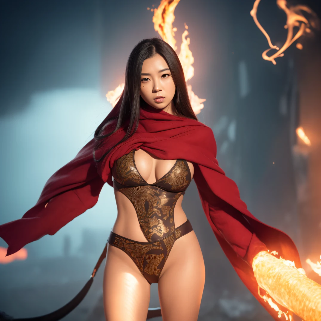 CG Giant Secret Realm,Asian women pose in colorful bikinis, Realistic secret manga girl rendering, detailed face of a asian girl, Realistic in the secret world, Smooth CG art, Realistic. Cheng Yi, Realistic secret style, A lovely secret rendering, Rendu portrait 8k, Render character art 8 K, Kawaii realistic portrait, (Linen batik scarf), Angry fighting stance, looking at the ground, Batik linen bandana, Chinese python pattern long-sleeved garment,Uncharted(Abstract propylene splash:1.2), Dark clouds lightning background,废墟(realisticlying:1.4),Black color hair,Flour fluttering,Telephoto lens high, A high resolution, the detail, RAW photogr, Sharp Re, Nikon D850 Film Stock Photo by Jefferies Lee 4 Kodak Portra 400 Camera F1.6 shots, Rich colors, ultra-realistic vivid textures, Dramatic lighting,8K quality, Girls,Backstreets, Dark clouds lightning background(realisticlying:1.4),Black color hair,Uncharted, RAW photogr, Sharp Re, Nikon D850 Film Stock Photo by Jefferies Lee 4 Kodak Portra 400 Camera F1.6 shots, Rich colors, ultra-realistic vivid textures, Drama light film CG society,Tropical canyon battle scene、Chinese big breasts、Vintage trench coat、three kingdom、ember、100 people、Faraway view、intense battles、high detal、masuter piece、NSFW,Multi-layered long-sleeved gauze garment,Quick-dry vest,Colorful cotton and linen sweater,Red and black snake cloak cloak,Doomsday ruins(Uncharted)Climb the streets(Armageddon)eyes filled with angry,He clenched his fists,2b03ff492ecab2adc66344ea0c63d2ca