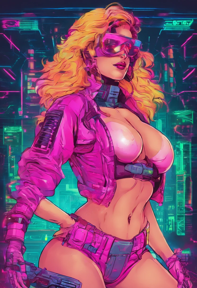 Sexy woman large breasts