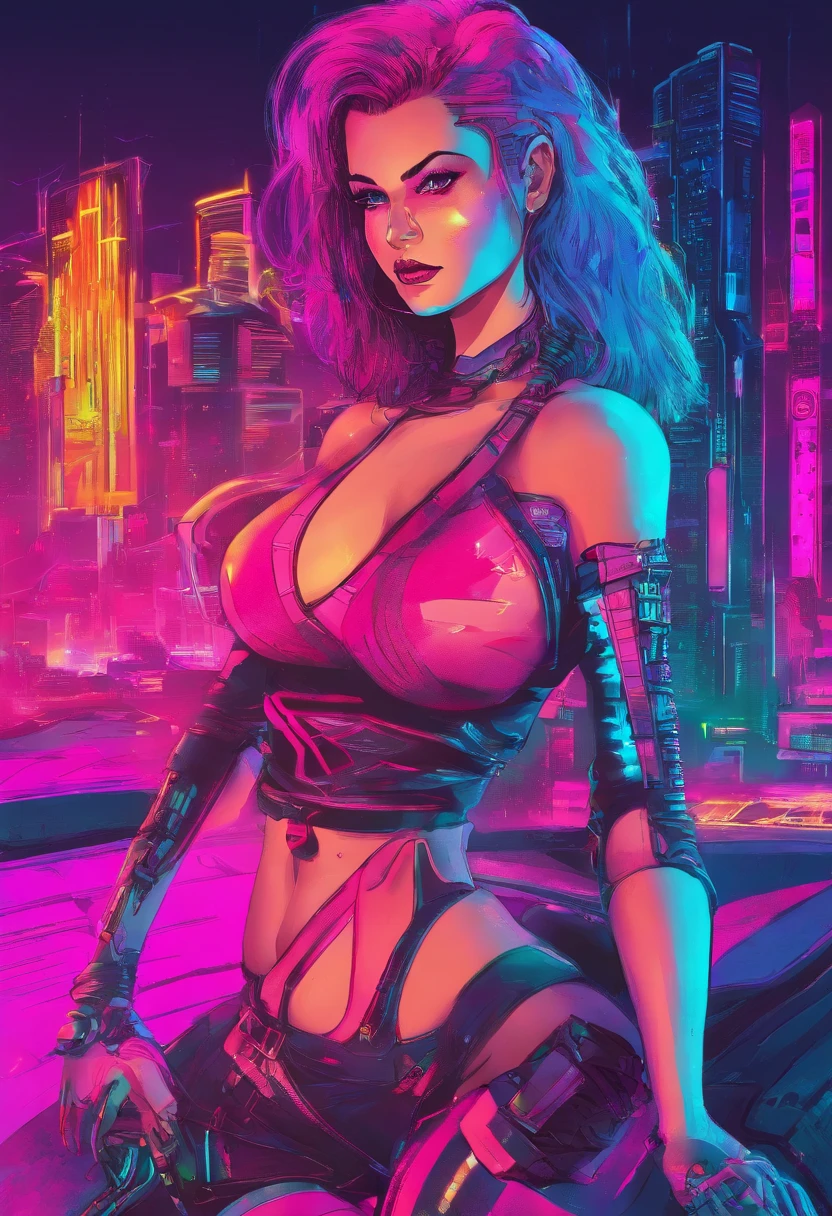 Sexy woman large breasts