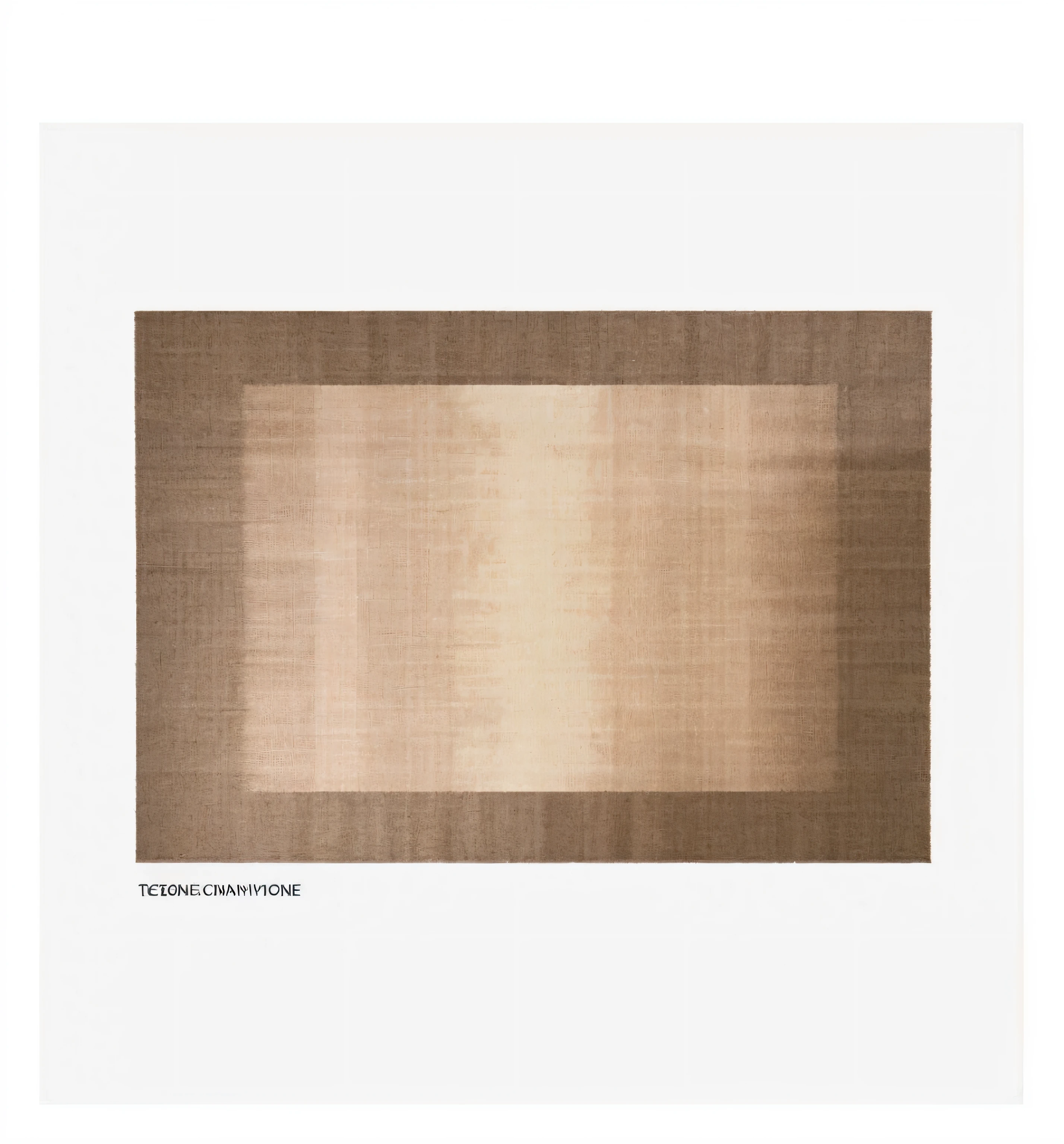 A rectangular brown carpet