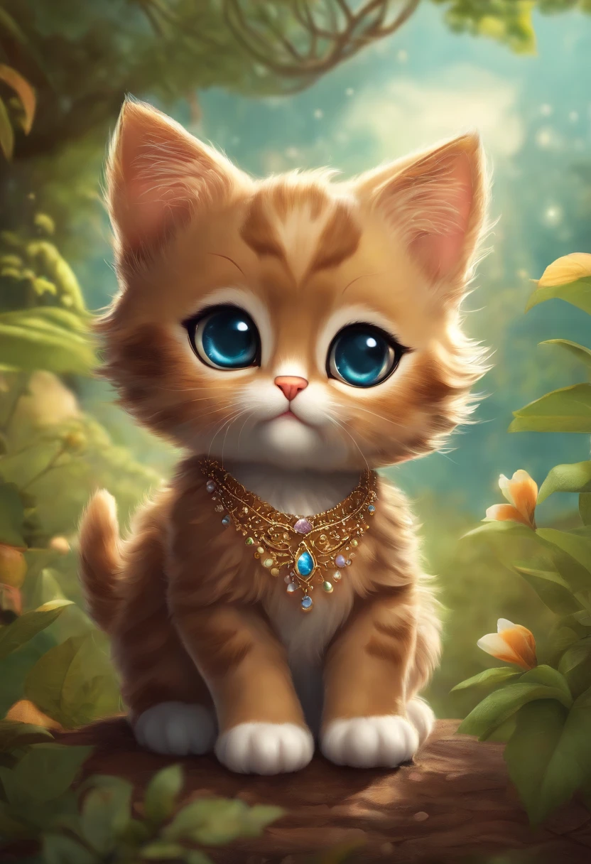 cat fofo cute olhos grande chibi cartoon 3