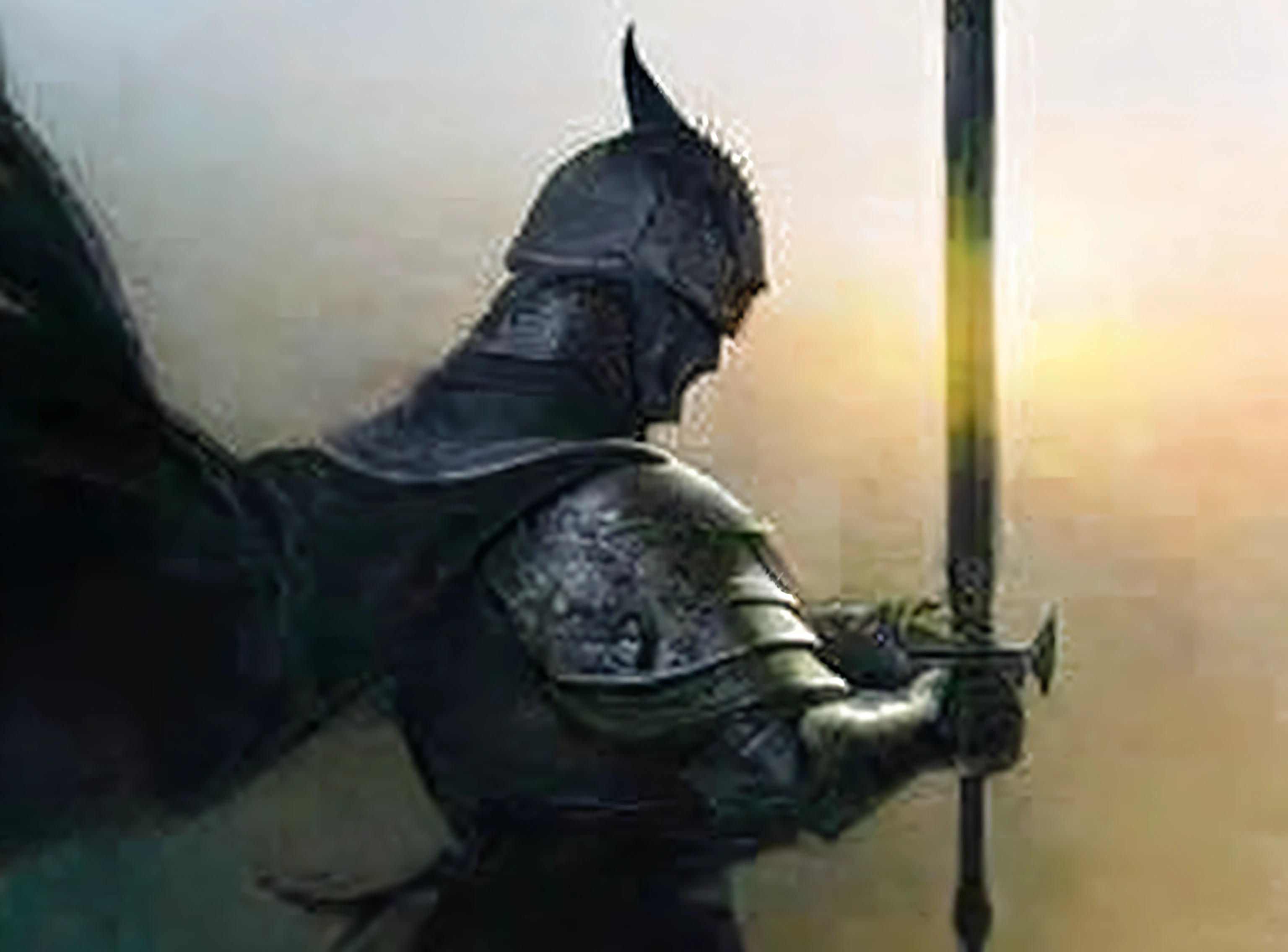 Arafed cavaleiro em armadura segurando uma espada e uma espada, cavaleiro das almas das trevas, cavaleiro da fantasia, O Cavaleiro das Almas Negras, gothic knight, guerreiro blindado, guerreiro blindado, cavaleiro da fantasia forte, (((cavalo))), cavalo, cavaleiro do mal, Cavaleiro elfo, cavaleiro blindado, greatest elven warrior, imagem de um guerreiro masculino adulto, alta fantasia, Alta - Fantasia