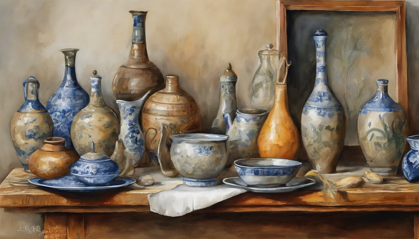 Masterpiece, Excellent Quality, Best Quality, Official Art, Beautiful and aesthetic: 1.2), A bottle of water, On a rustic table
, Ming dynasty, Masterpiece, Best Quality, High Quality, high resolucion, 16 k, ..raw, The ultra-Highres, The ultra-detailliert, Fine details, an extremely delicate, Very detailed real shadows, アニメ, highly detailed illustration, Award-winning glamour paintings, Wonderful painting, Artistic style, stylized