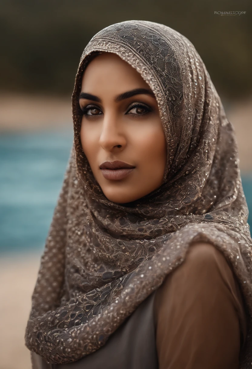 Subject: "Hidden Complexities Beneath the Veil" Style: Photorealism, 8k, ((full body)), DOF Description: Visualize a stunning woman in a hijab, but beneath the surface, reveal intricate trypophobia patterns that are only noticeable upon closer inspection. Achieve a balance between beauty and unsettling complexity.