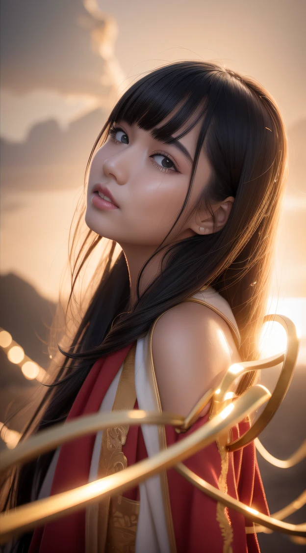 (From the side Side), Small breasts, Side Chest, (Flat chest), (Drooling), (Wet), (Expressionless), (Tears), Looking_at_peeping at the viewer, 10 years old fashionable beautiful beautiful beautiful girl, Gentle and attractive Chinese beautiful girl, 10 years old, delicate sexy collarbone, charming oval face, Double eyelids, Smart Peach Blossom Eyes, Pink lips, Small nose, Bare shoulders, Focus on the face, Close-up of chest, hyper HD, Super detail, Fresh and impressive，CG blockbuster，Asian women pose in colorful bikinis, photorealistic anime girl rendering, detailed face of a asian girl, 3 d anime realistic, Smooth anime CG art, Realistic. Cheng Yi, Realistic anime 3 D style, render of a cute 3d anime girl, Rendu portrait 8k, 3 D rendering character art 8 K, Kawaii realistic portrait，（（（Wear thick gold-framed reflective sunglasses））） （Linen batik scarf）， Angry fighting stance， looking at the ground， Batik linen bandana， Chinese python pattern long-sleeved garment， rainbowing（Abstract propylene splash：1.2）， Dark clouds lightning background，废墟（realisticlying：1.4），Black color hair，Flour fluttering，Telephoto lens high， A high resolution， the detail， RAW photogr， Sharp Re， Nikon D850 Film Stock Photo by Jefferies Lee 4 Kodak Portra 400 Camera F1.6 shots, Rich colors, ultra-realistic vivid textures, Dramatic lighting，8K quality, Girls，Backstreets， Dark clouds lightning background（realisticlying：1.4），Black color hair，， RAW photogr， Sharp Re， Nikon D850 Film Stock Photo by Jefferies Lee 4 Kodak Portra 400 Camera F1.6 shots, Rich colors, ultra-realistic vivid textures, Drama light film CG society。,，Tropical canyon battle scene、Chinese big breasts、Vintage trench coat、three kingdom、ember、100 people、Faraway view、intense battles、high detal、masuter piece、NSFW，Multi-layered long-sleeved gauze garment，Quick-dry vest，Colorful cotton and linen sweater，Red and black snake cloak cloak，Doomsday ruins（废墟）Climb the streets（Armageddon）eyes filled with angry，He clenched his fists