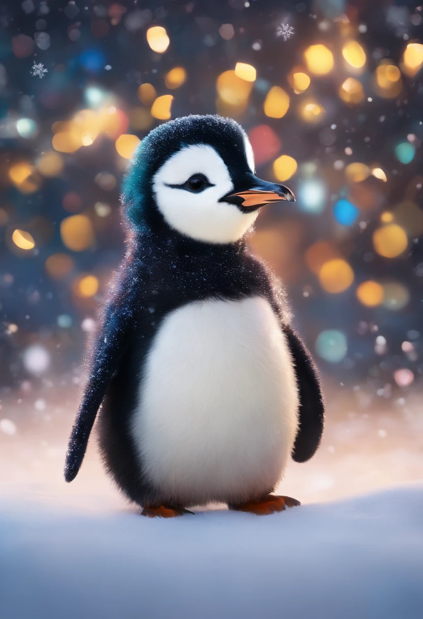 (best quality,4k,8k,Altas,master part:1.2),ultra-detalhado,(Realistic,fotorrealista,photo-realistic:1.37),neve caindo suavemente,Pinguim curioso espreita,luzes de Natal coloridas,String of Lights,aconchegante par de pisca-piscas,aconchegante,Shell,corpo,peeping from behind,espreitando para fora,behind,flocos de neve macios,curiosidade em seus olhos,Pensando,lindamente decorado,String of Colored Lights,Playful penguin,luzes piscando,luzes cintilantes,caprichoso,alegre,Clima natalino,winter wonderland,neve fofa,Pinguim pequeno,Optical protection,Lovely peek,animado,com tema de pinguim,cores brilhantes,alegre,Brincadeiras,Esconderijo de Pinguim,Tesouro escondido,terreno coberto de neve,olhar curioso,encantado,peculiar,Reconfortante,Cena de inverno,aconchegante e aconchegante,irresistible,Penas pretas com tinta.