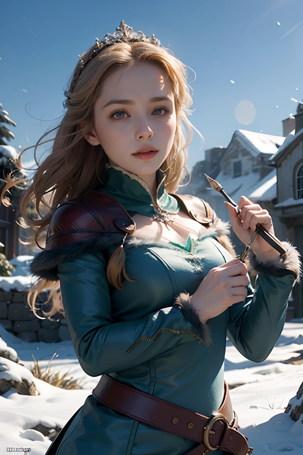 High quality 4k scene, Anna of Arendelle,