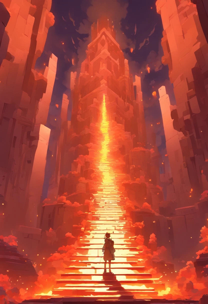 （Hellfire shattered the last step of the stairs after the earthquake：1.3），（Only one flight of stairs：1.3）Broken，The roads are disorganized，monument valley，monument valley，