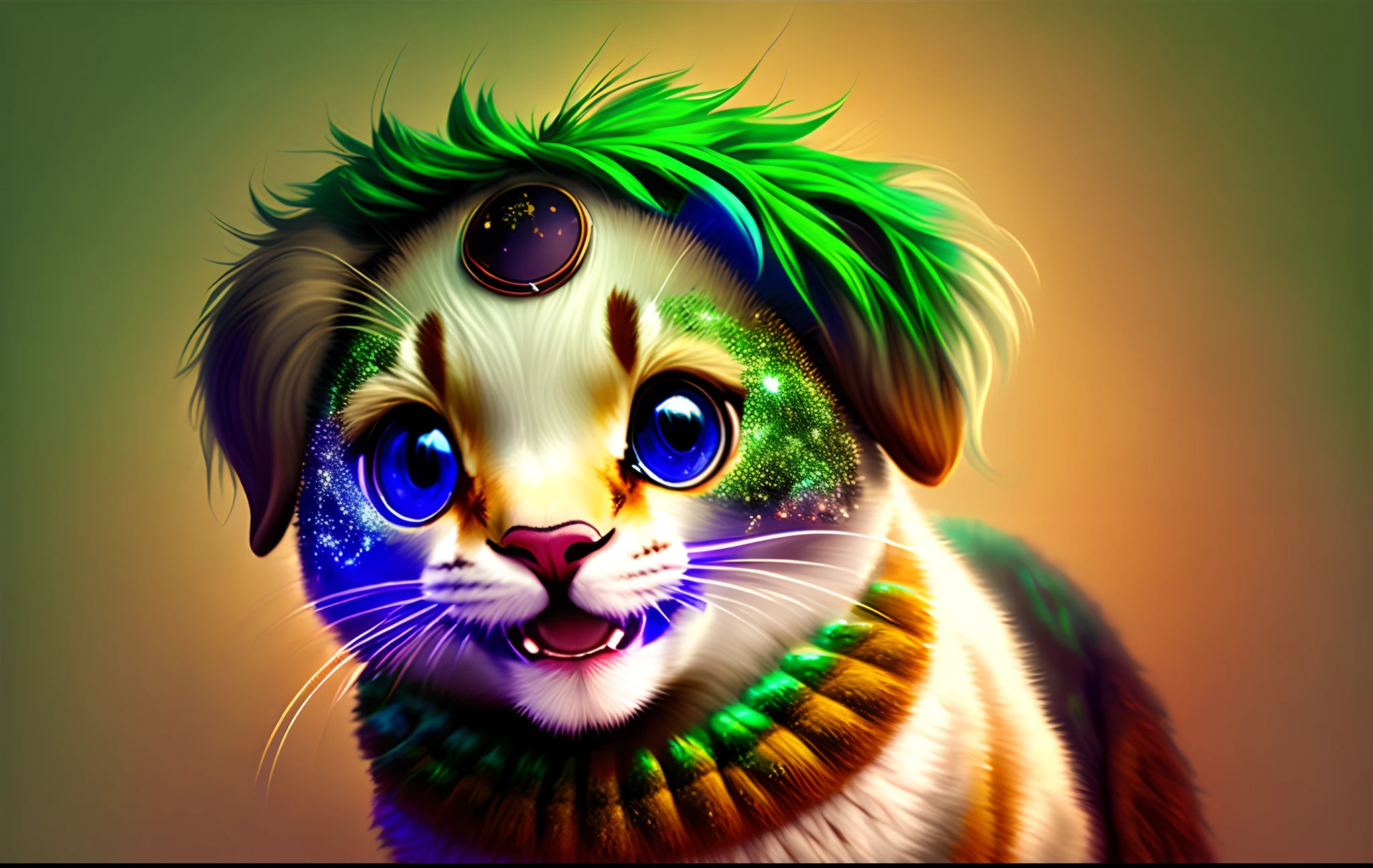 Ceifador com uma sorriso macabro e olhos verdes brilhantes