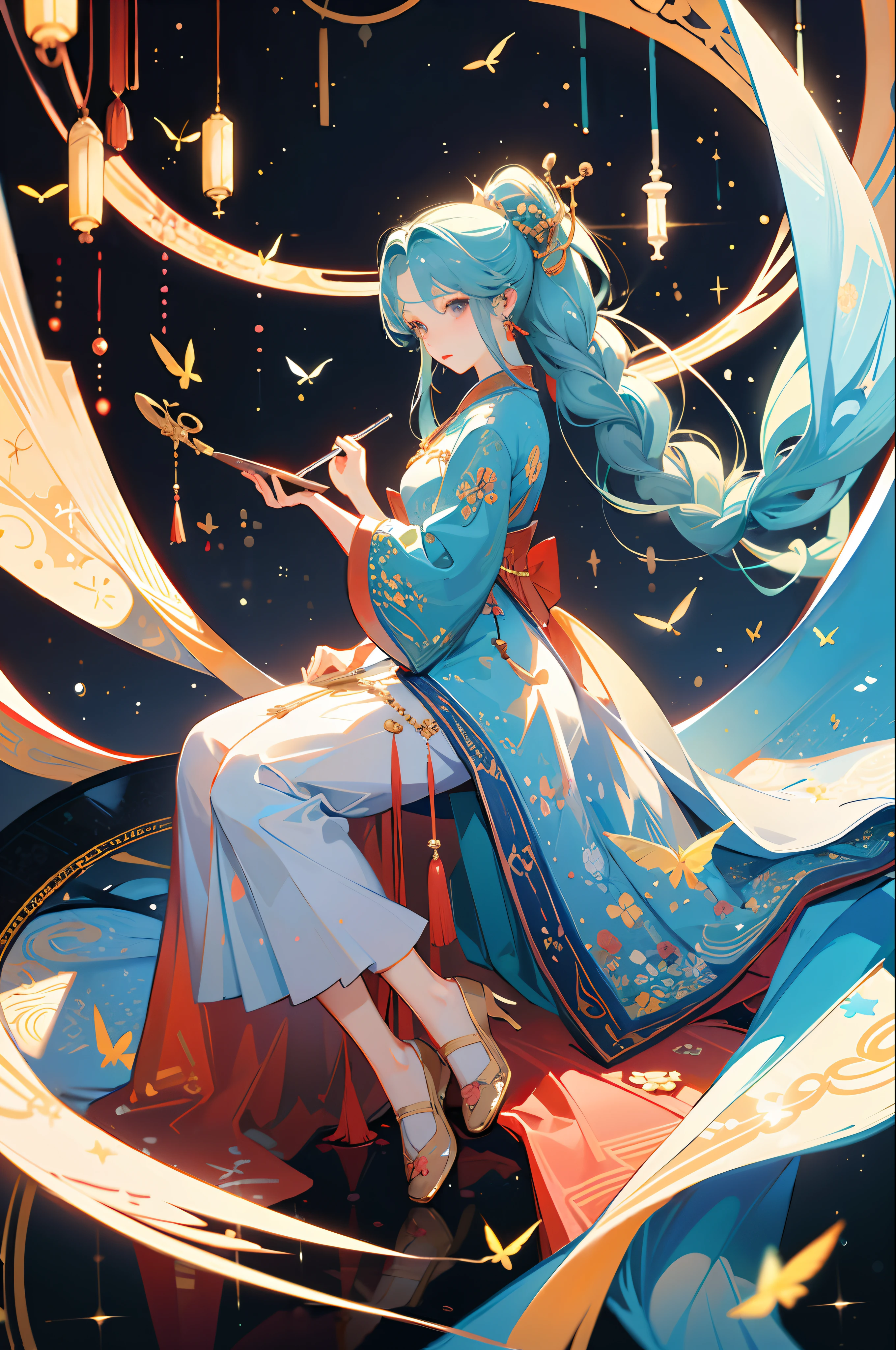 ,(Masterpiece:1.2, high quality), (pixiv:1.4),Gongbi painting of the Song Dynasty