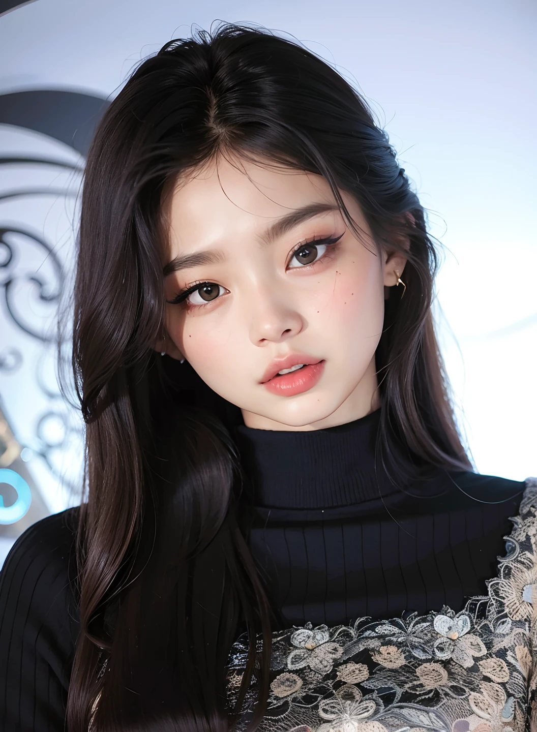 JENNIE from blackpink face, ULTRA HD, 8k