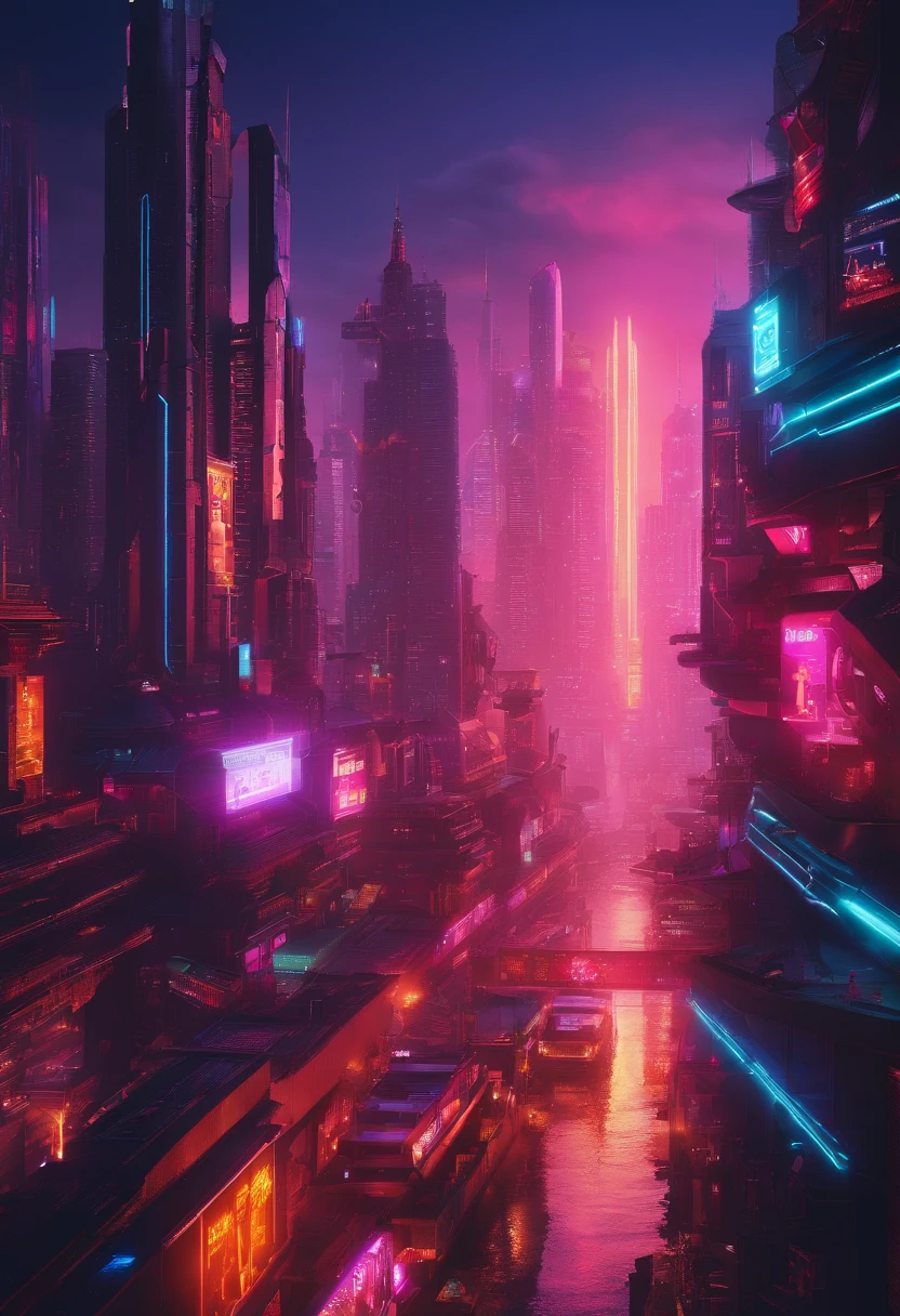The world of tomorrow commanded by artificial intelligence in very realistic photo in 8K