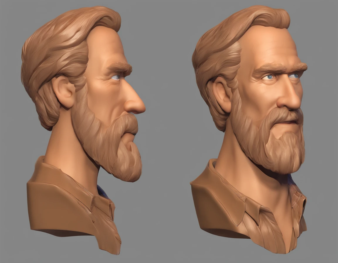 Douglass Head Animated Character =, Jovem sem cabelo,
