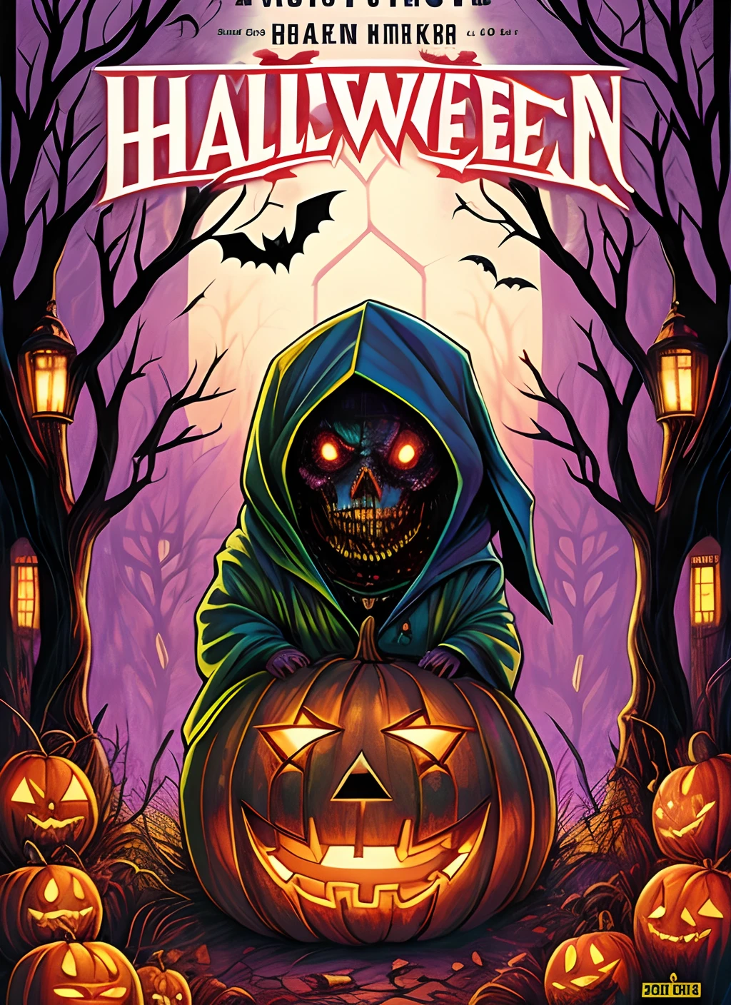 Capa de livro de terror, zumbis, halloween