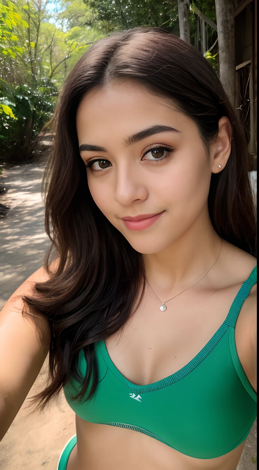Foto RAW em sequencia, uma foto de uma adolescente anos, ((selfie da parte superior do corpo, feliz)), mordendo dedo, rosto detalhado, planos de fundo detalhados pouco desfocados, luzes naturais, HDR, foto realista, foto profissional, flerte com o espectador, visual sexy, fotorrealista, Linda, pele natural, 8k UHD, alta qualidade, filmic grain, Fujifilm XT3