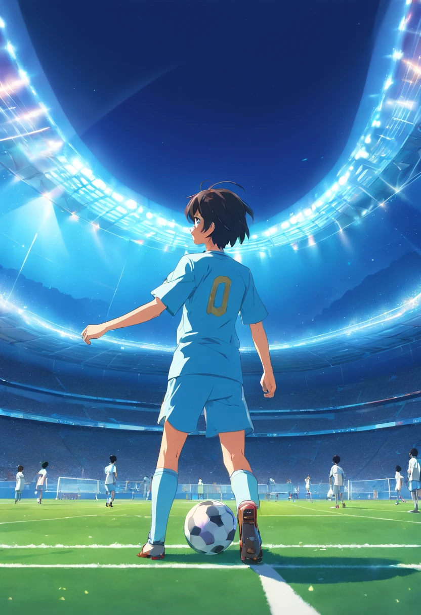 Illustration of football game background
