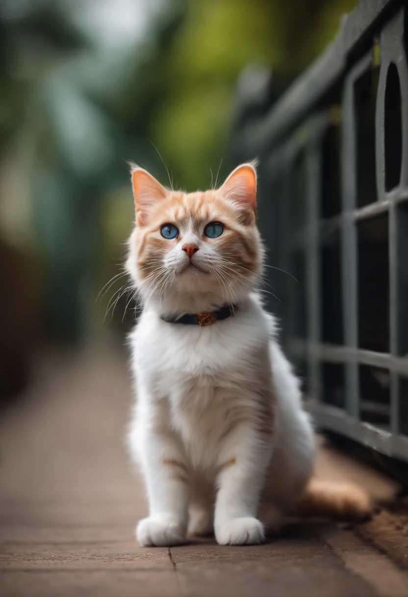 Perfect centering, a cute little cat, Wear trainers, Wearing sunglasses, cheerfulness, Standing position, Abstract beauty, Centered, Looking at the camera, Facing the camera, Approaching perfection, Dynamic, Highly detailed, sleeoing, Sharp Focus,