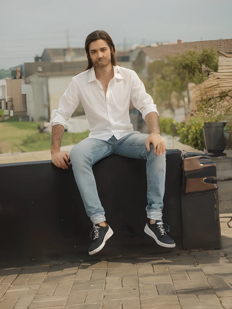 Man Long hair