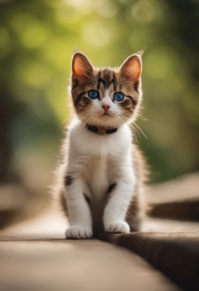 Perfect centering, a cute little cat, Wear trainers, Wearing sunglasses, cheerfulness, Standing position, Abstract beauty, Centered, Looking at the camera, Facing the camera, Approaching perfection, Dynamic, Highly detailed, sleeoing,