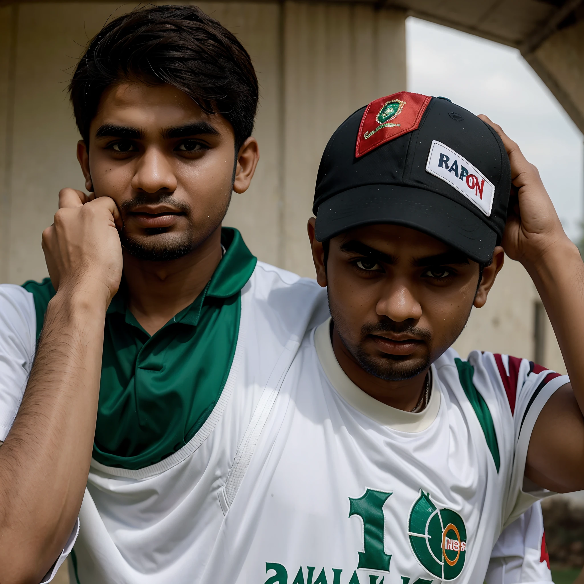 Babar azam cricketer in ganster look