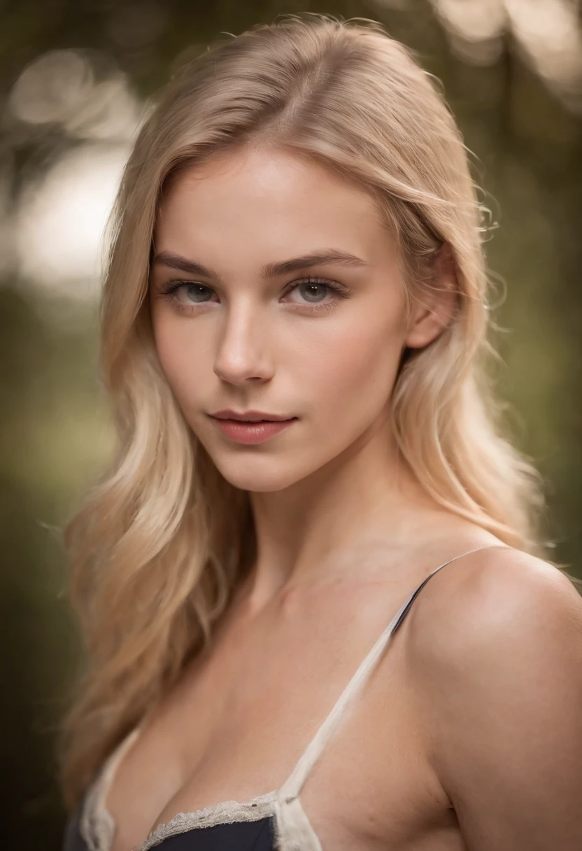 blonde girl nude with small breasts