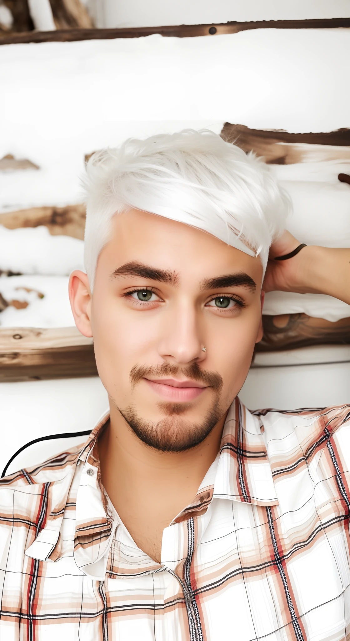 Hair colour change in white colour