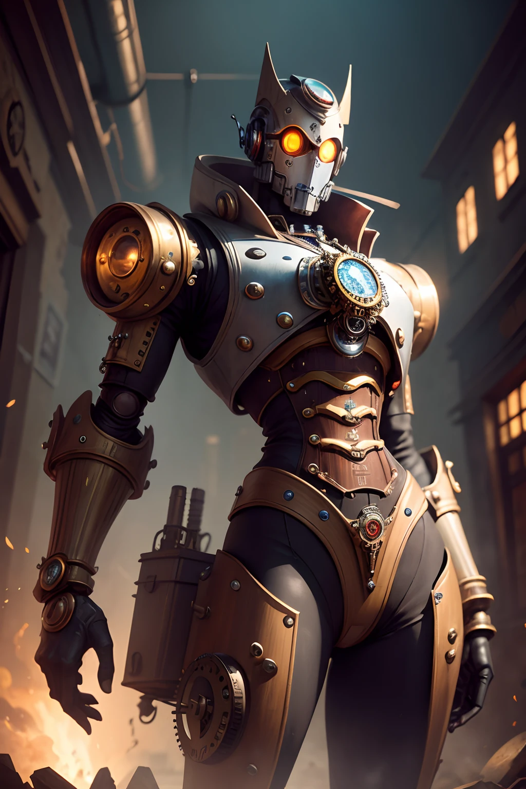 Robot, Steampunk Clockwork Robot