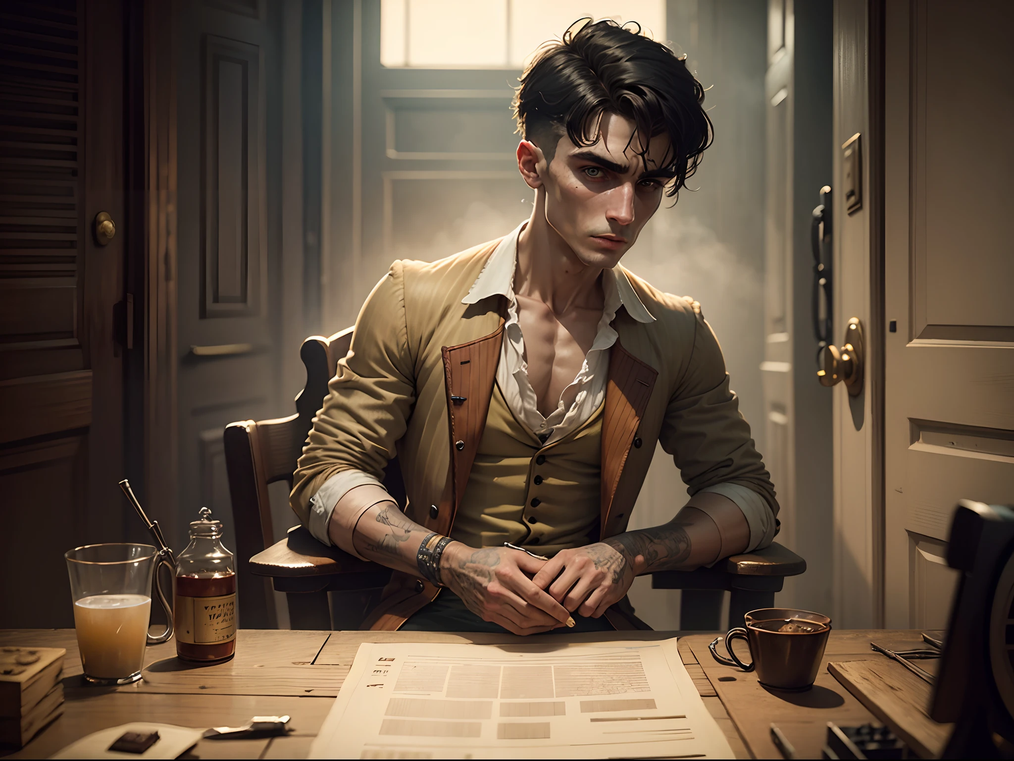 Thomas Shelby's dorso, Details of each part, 4K photo,