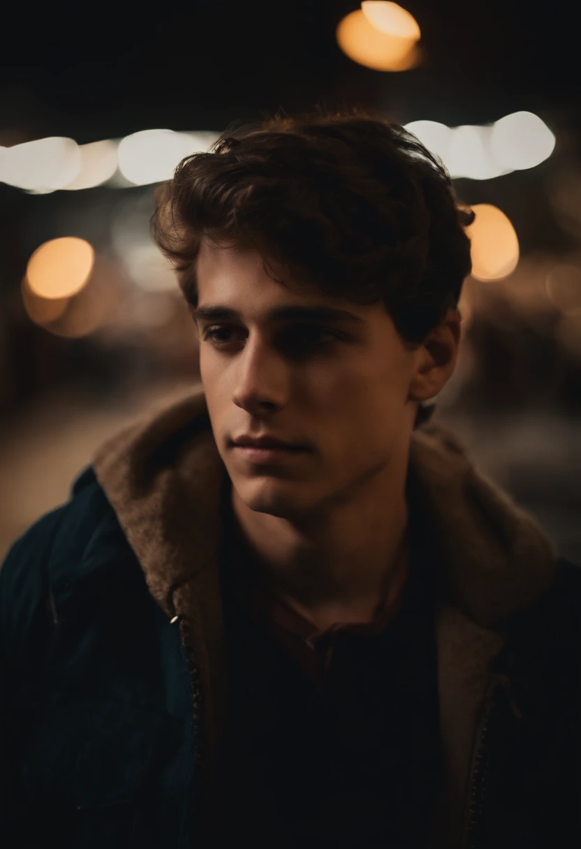 homem adolescente de costas