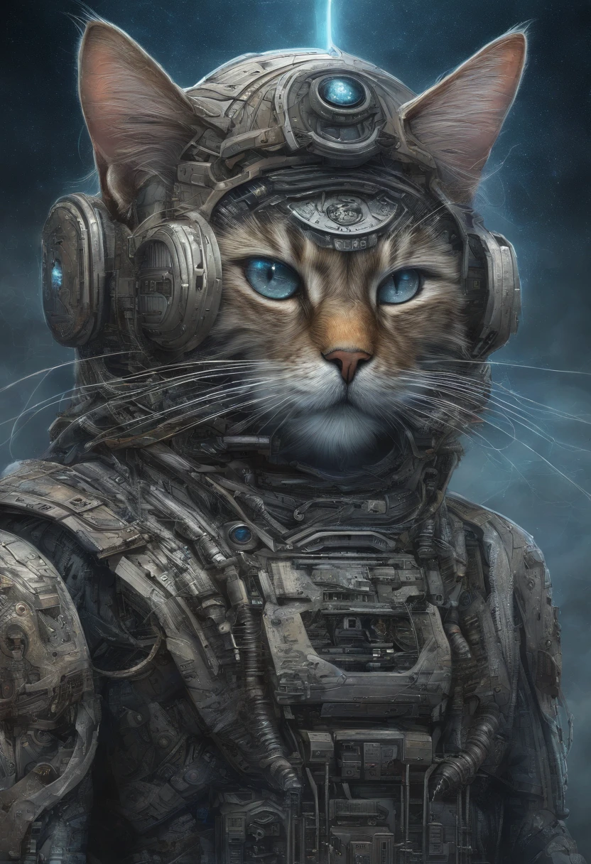 galactic cat with a lot of hair on it's head, third eye, staring at something in the distance, intricate details, electric, fantasy art, Anato Finnstark, emulsion painting, highly detailed, misty
rutkowski, hdr, hyperdetailed, rim light, faded, dim