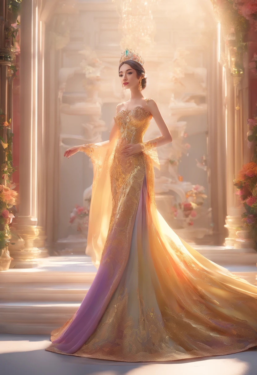 A Princess、opulent、Beautiful fece、doress