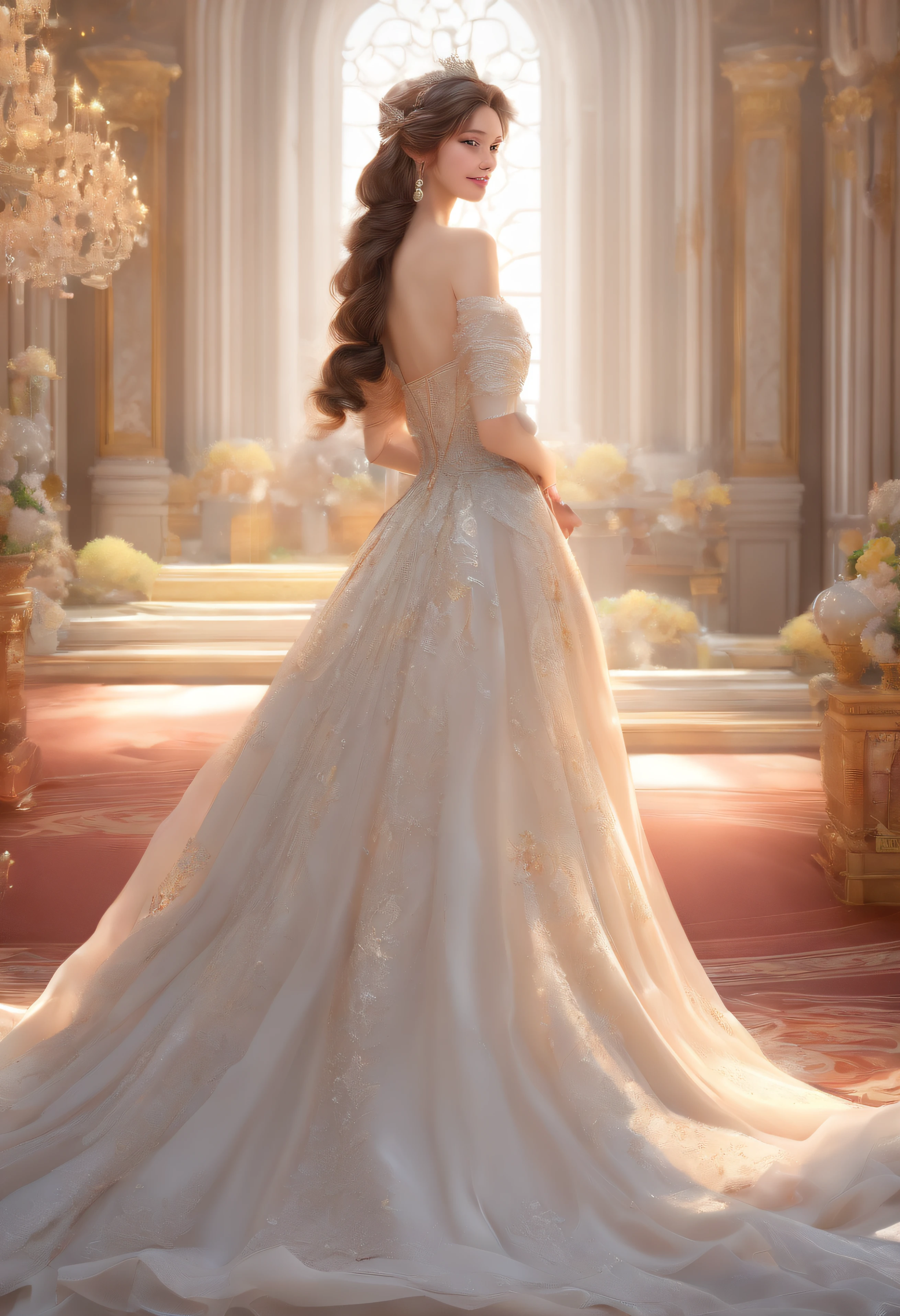 A Princess、opulent、Beautiful fece、doress