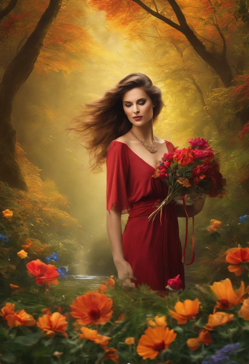 Generate a captivating image that represents an artist immersed in their 4k creation. The artist should be surrounded by vibrant colors and paint brushes in 4K action , Conveying the process of artistic creation. The image should capture the artist's energy and passion. Make sure the image is visually impactful and able to grab the viewer's attention 4k"