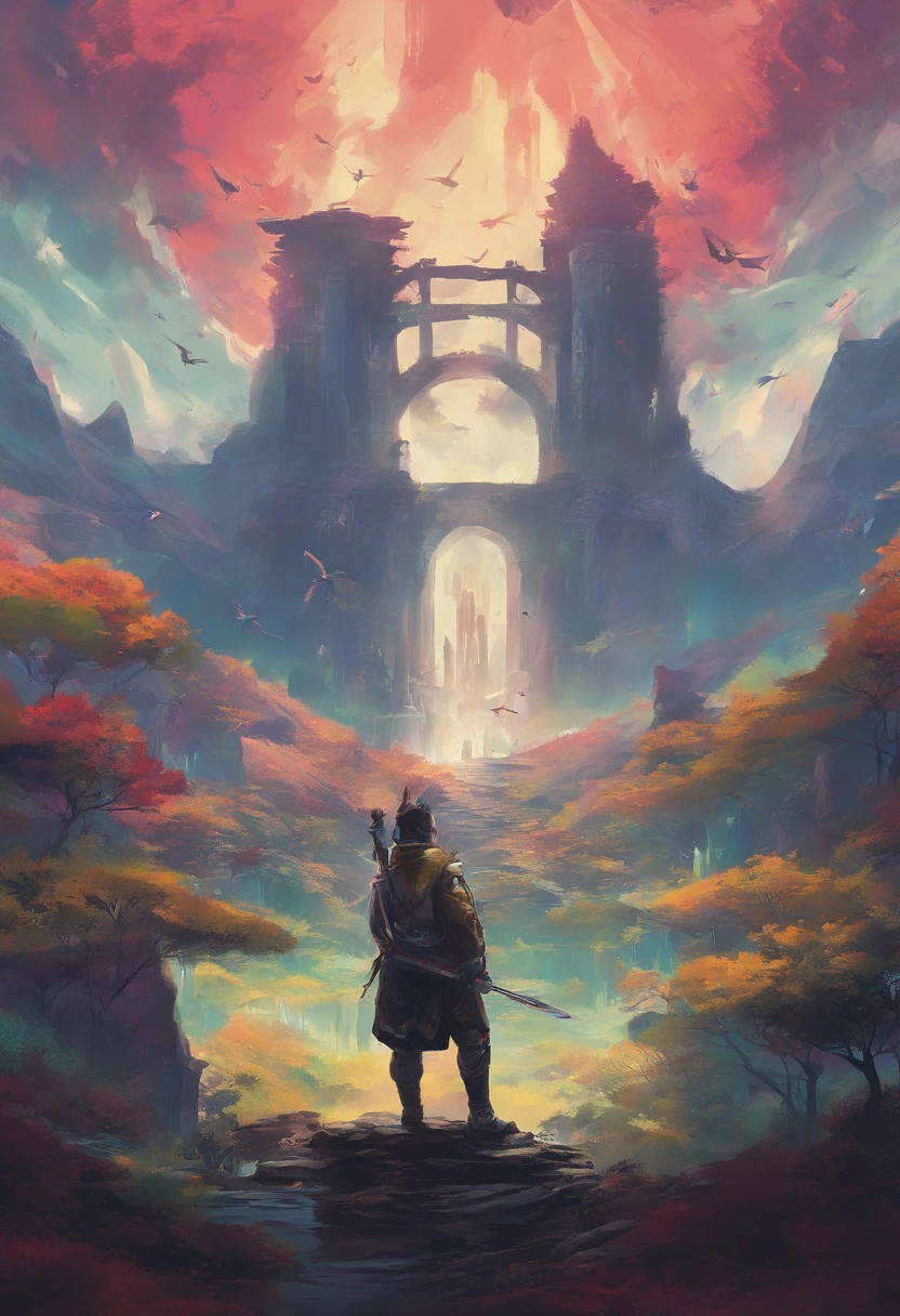 Generate a captivating image that represents an artist immersed in their 4k creation. The artist should be surrounded by vibrant colors and brushes in 4K action , Conveying the process of artistic creation. The image should capture the artist's energy and passion. Make sure the image is visually impactful and able to grab the viewer's attention 4k"