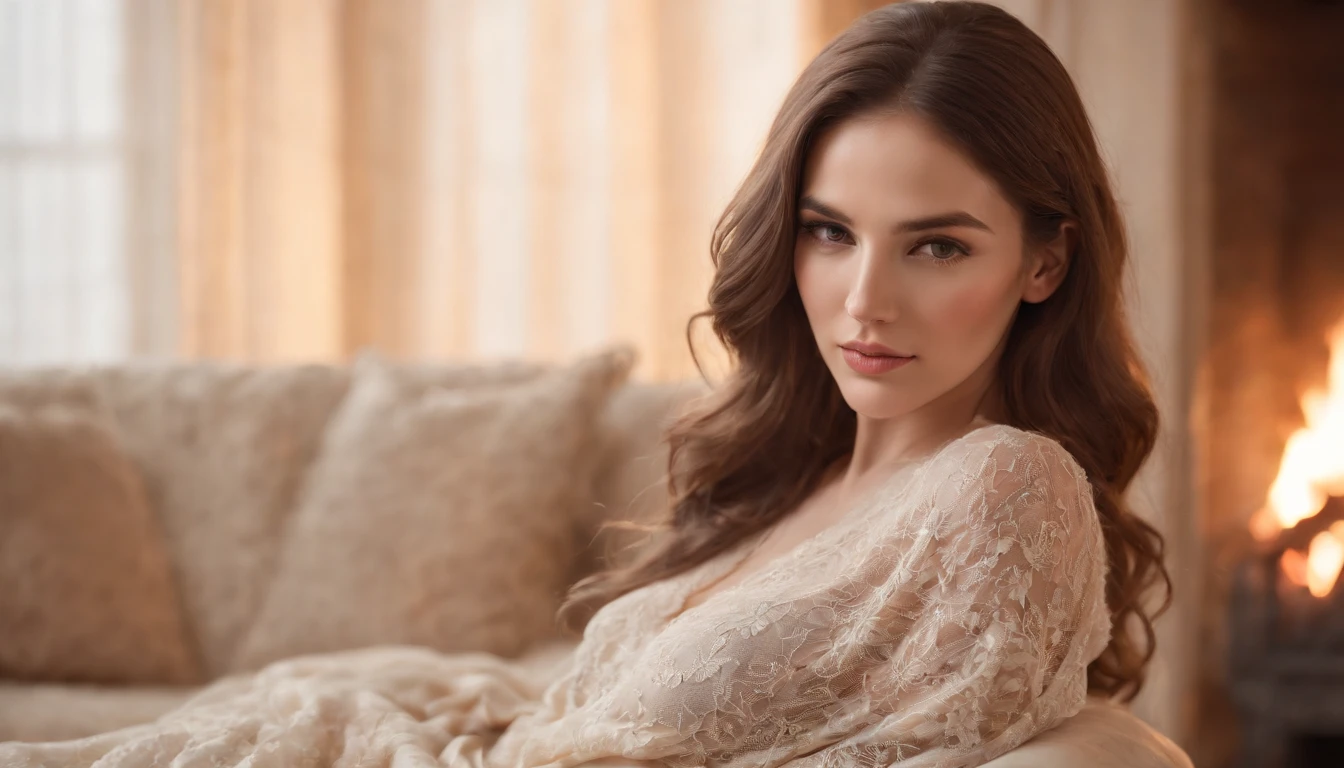 **(best quality,realistic,detailed), (sensual, erotic) (female), (nude, naked), (intimate) portrait of a (beautiful) woman (with long flowing hair)(in a cozy and dimly lit) bedroom. The woman's (seductive and expressive) eyes are (hypnotizing) and her (luscious, full) lips are (captivating). She is (passionately) pleasuring herself with her (gentle, graceful) hands while (bathed in warm, soft) candlelight. The atmosphere is (intense, sensual) and the artwork is created in a classical oil painting style, (with a touch of modern realism). The colors are (rich and vibrant), with a mix of warm tones to create a sense of intimacy and passion. The lighting is (soft, diffused), casting a gentle glow on the woman's body and highlighting her curves and contours. The overall composition is (balanced) and visually engaging, capturing the raw beauty and vulnerability of the female form in a tasteful and expressive manner.