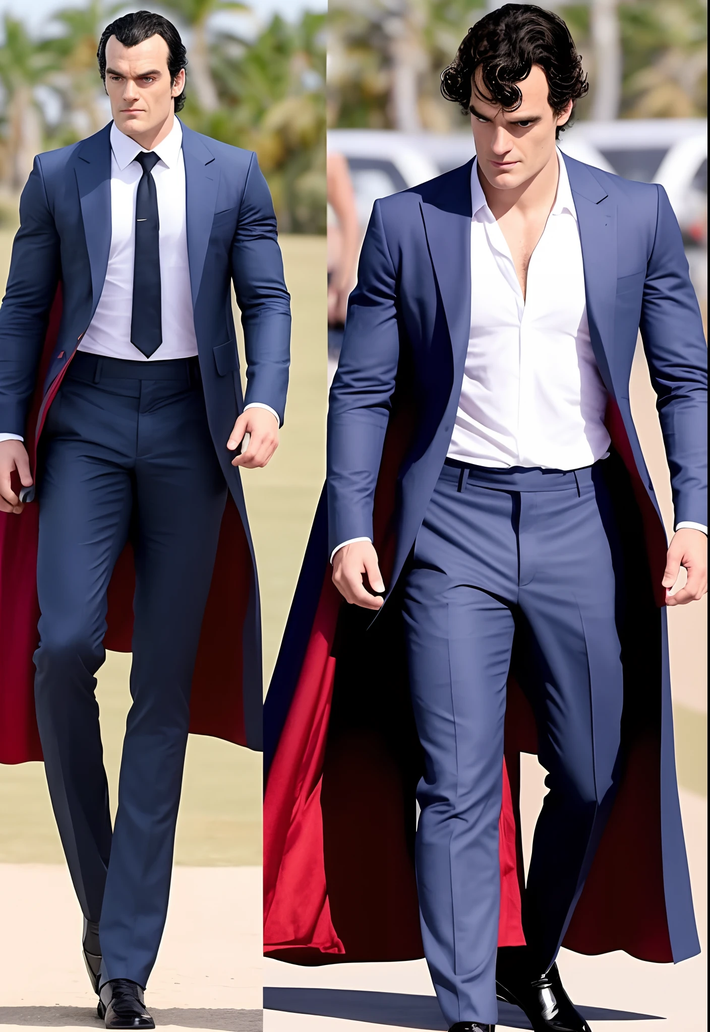 Henry cavil vestindo as roupas do goku