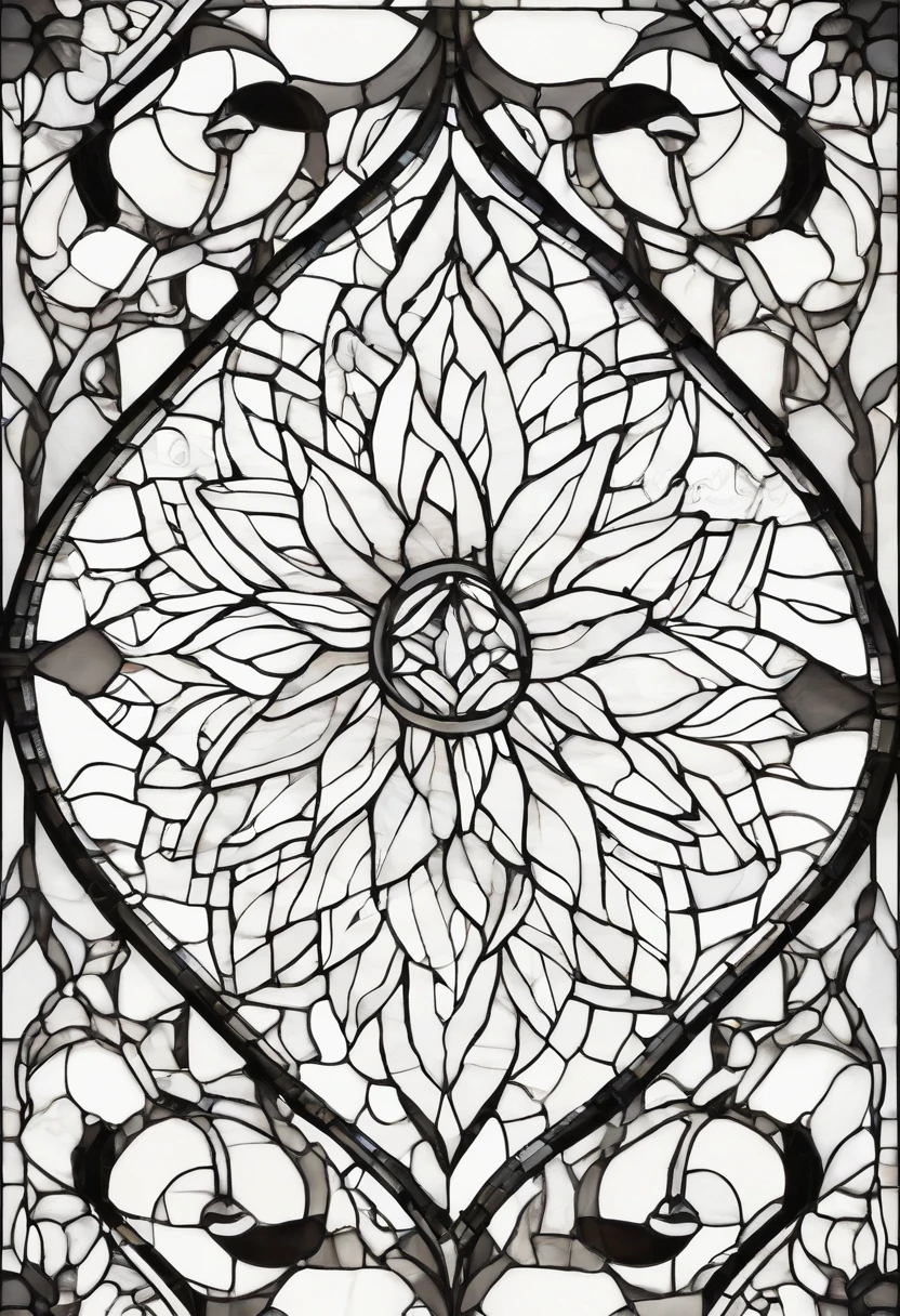 une fleur noir et blanc