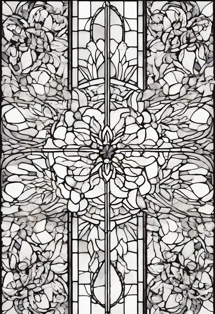une fleur noir et blanc