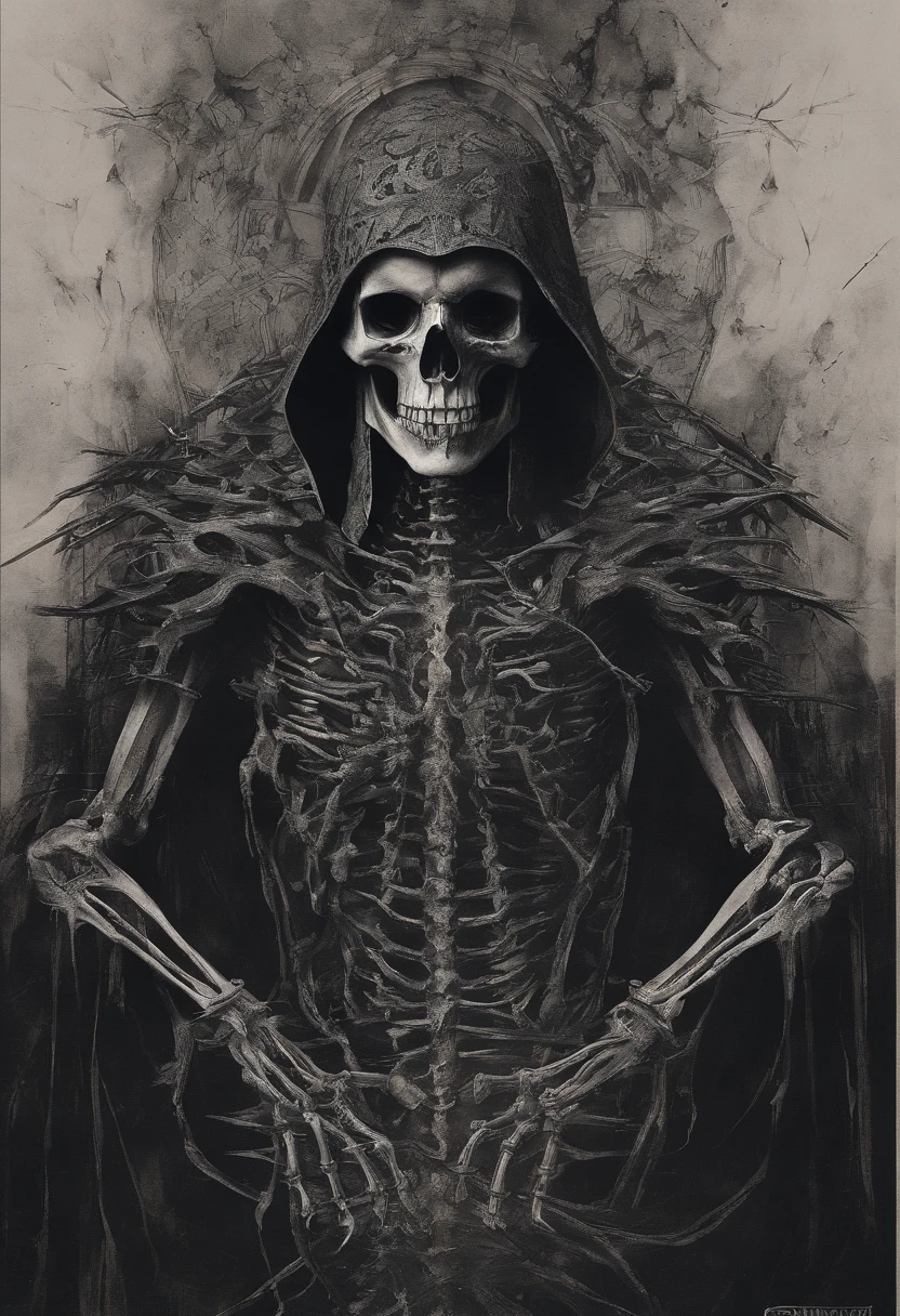 Chifres do diabo,Garras,machado de batalha,ambiente assustador,dentes pontiagudos,Berserker,Corpo inteiroesbiano,Aura poderosa,A strong sense of oppression,incrivelmente detalhado,Esqueleto de olhos vermelhos,The flames of hell are raging,Skeleton Legion,Ultra foto Realsisim