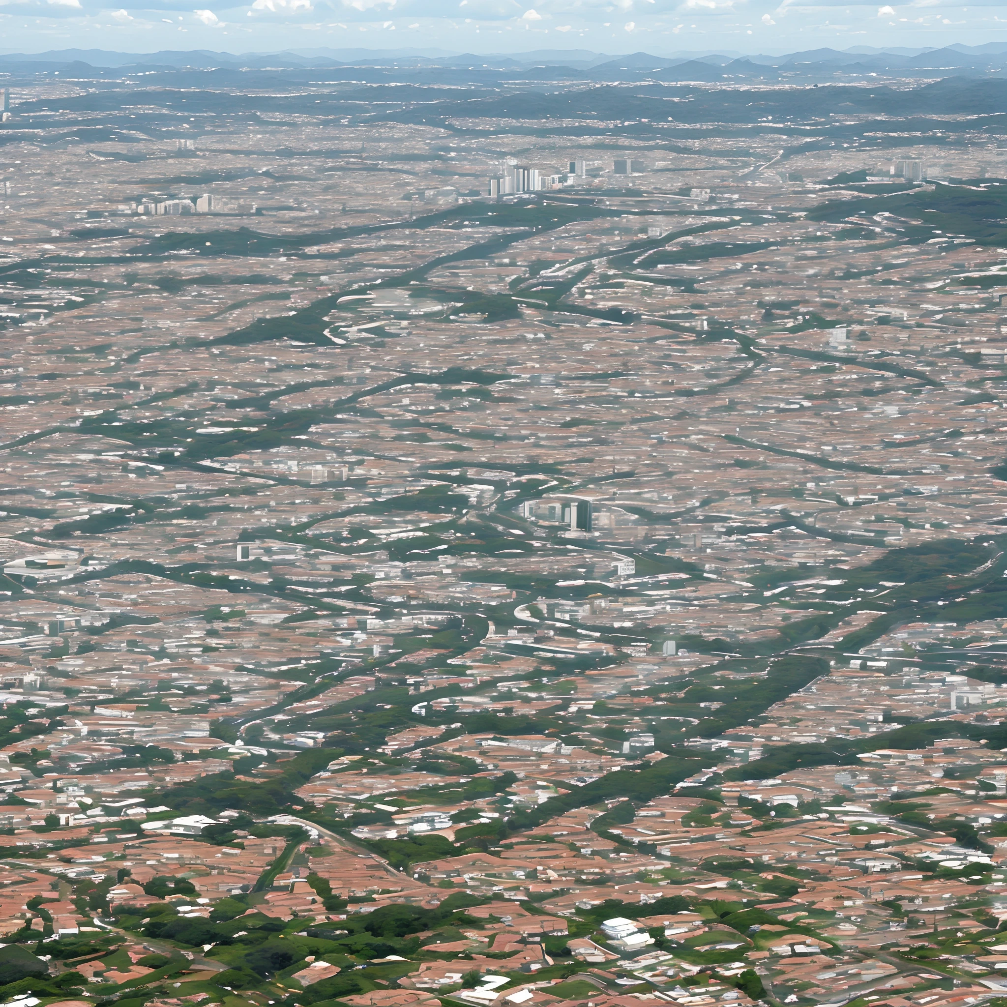 Planta de cidade pequena