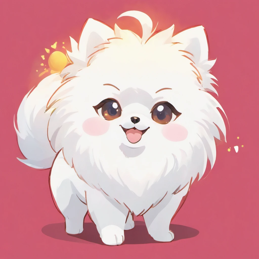 pomeranian,White Pomeranian